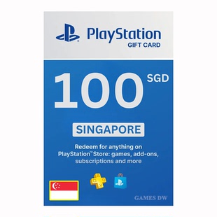 PlayStation Store 点卡 PSN Singapore SGD100 新加坡元预付卡券