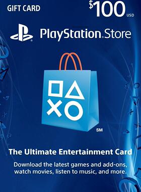 美服PSN Plus充值点卡100美金 Sony PlayStation Store USA PS4/5