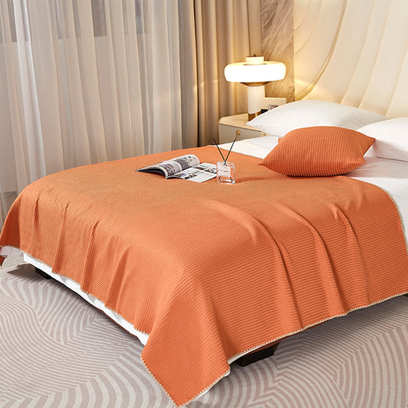 民宿酒店轻奢盖毯床尾巾欧式沙发毯宾馆床旗床盖公寓家用装饰搭巾