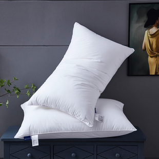 宾馆酒店床上用品枕芯纯全棉荞麦羽丝绒枕超软家纺枕头舒适助睡眠