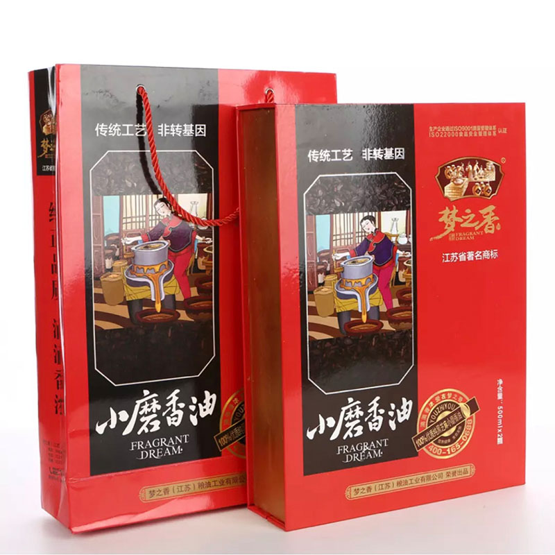 礼盒装芝麻香油梦之香非转基因