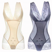 美人颜计收腹束腰提臀产后连体塑身衣减肚子美体塑形夏季 女 超薄款