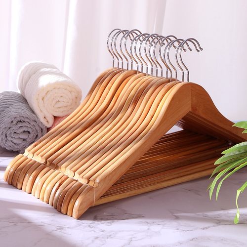 优质实木衣架挂衣不变形坚固耐用