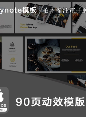 keynote模版 2018新版keynote模版风格统一多布局动效模版