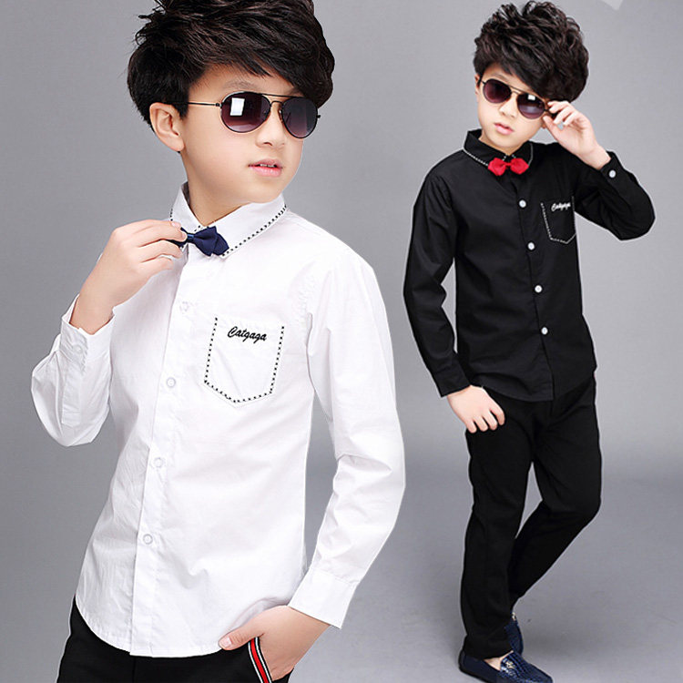 Chemise garcon à manche longue - Ref 2074252 Image 3