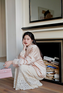 Floating 韵色国风提花重工醋酸水貂棉衣女冬气质棉服外套 新中式