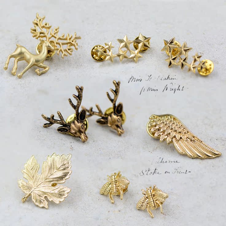 Broche en Alliage argent plaqué or - Ref 1175151 Image 1