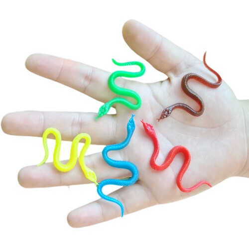 彩色仿真小蛇套装塑胶玩具包邮