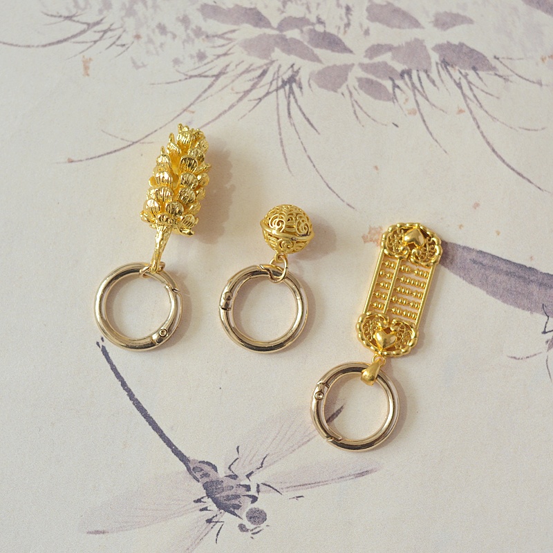 算盘铃铛香囊球钥匙扣