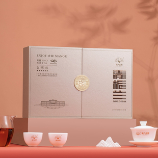 2025年新款清栀兰英红九号礼盒160g 32泡英九庄园英德红茶 金英红