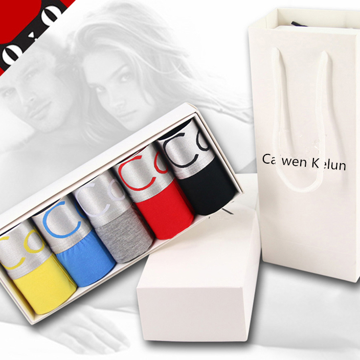 包邮彩文克伦男士纯棉礼物内裤