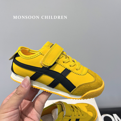 儿童板鞋男童阿甘鞋小童鞋女童春秋新款真皮宝宝鞋子2025透气轻便