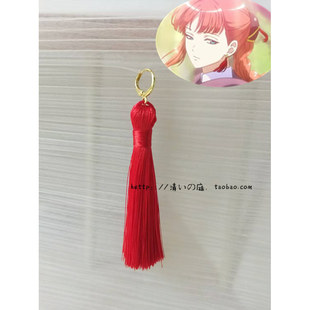 银魂 神乐妈妈 江华   cos配饰 耳饰  流苏国风耳饰