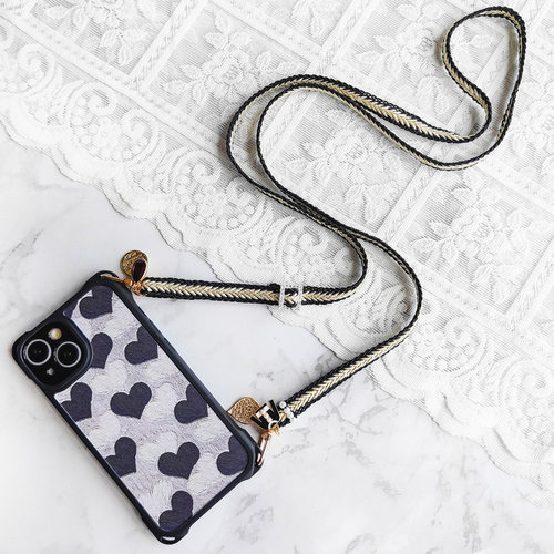 适用苹果四角可挂硅胶耐脏斜跨绳