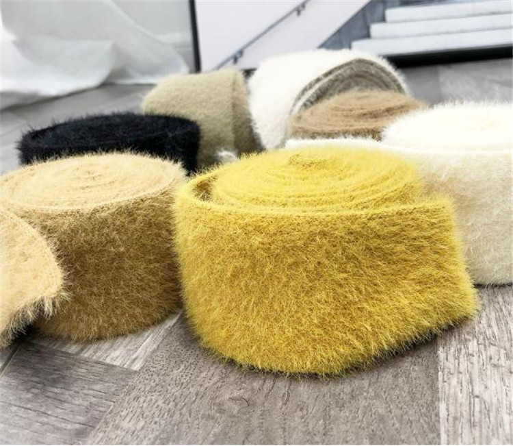 韩版秋冬宽版腰带 仿水貂绒双面毛绒大衣女士装饰腰带 绑带蝴蝶结