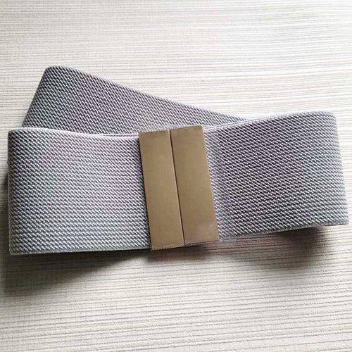 5厘米宽浅灰银灰女松紧弹力腰封