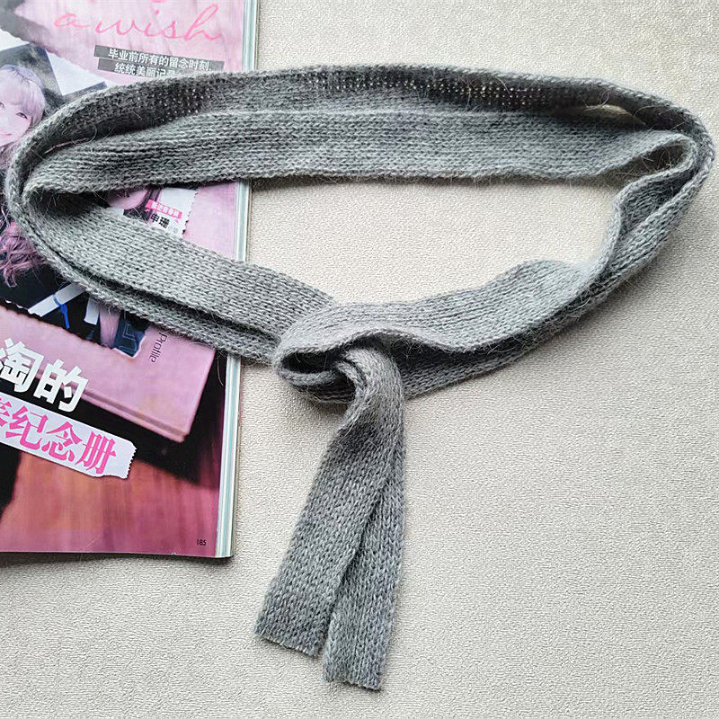秋冬新款2.5cm针织毛线腰带女