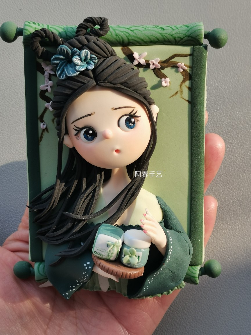 纯手工定制惊喜礼物古风款真人转Q版人偶DIY结婚生日礼品