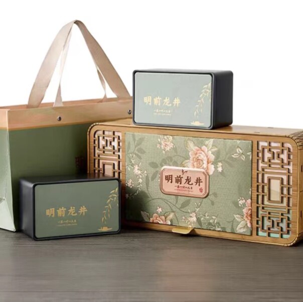 2026年新茶越乡龙井 绿茶嵊州特产明前龙井茶礼盒装 送礼佳品