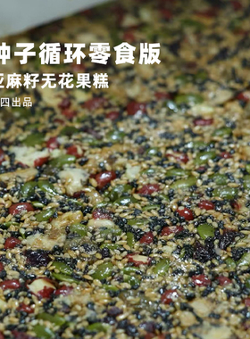 阿四出品|种子循环零食版 亚麻籽果仁糕黄体酮不额外加蔗糖160g