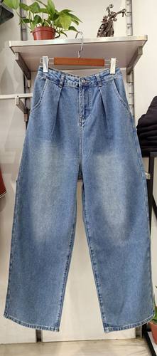 素S女高腰无弹阔腿裤休闲拖地直筒裤宽松显瘦韩版长裤子