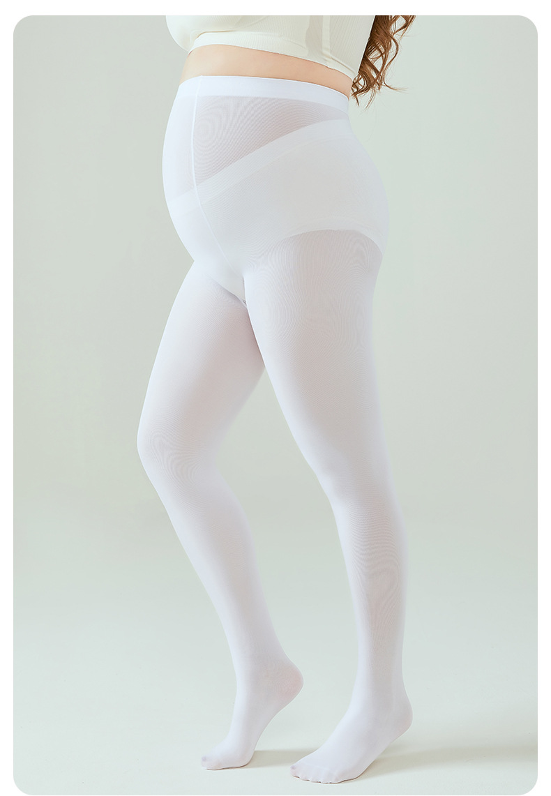 夏天加肥加大版白色打底连裤袜子簿款舞蹈女童儿童连体透肉色美腿