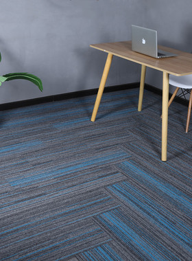 办公室地毯防火阻燃B1级深圳铺地毯公司长条形尼龙PVC底方块地毯