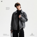 BOBBY 防风舒适柔软毛呢夹克 ABLEY老钱风100%绵羊毛宽松休闲开衫