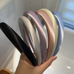 洗脸发饰头箍 高档缎面光泽感少女发箍精致网红高级感新款 法式 细款