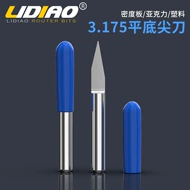 Thép Vonfram 3.175 Dao Khắc Khắc CNC Máy Công Cụ Đáy Bằng Đầu Côn Lưỡi Dao Chế Biến Gỗ Giảm Khắc Gỗ mũi khoan kim cương