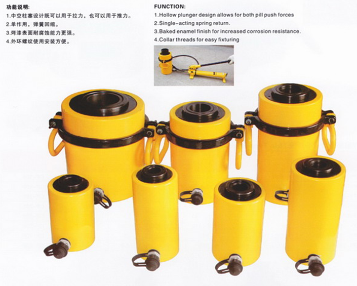 起重工具 中空柱塞液压千斤顶20T30T60T100T吨 液压油缸 厂家直销