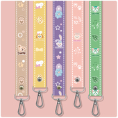 可爱星黛露达菲熊水杯套包包拍立得相机背带替换配件长款 挂绳斜挎