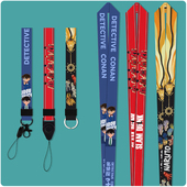 名侦探柯南手机挂绳长短款 挂脖手腕绳子钥匙扣厂牌证件卡套挂链男