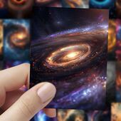 126张黑洞星河贴纸卡通彩绘高颜值创意银河系贴画diy手账笔记本