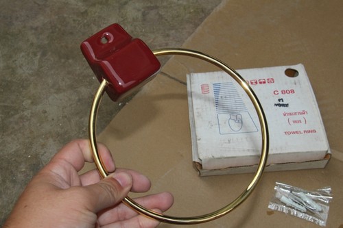 毛巾环泰国原装进口实心铜浴