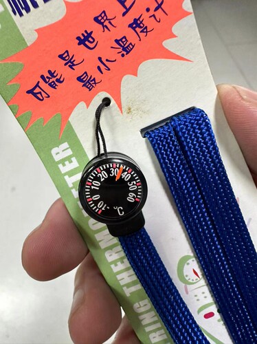 挂绳迷你随身便携温度计