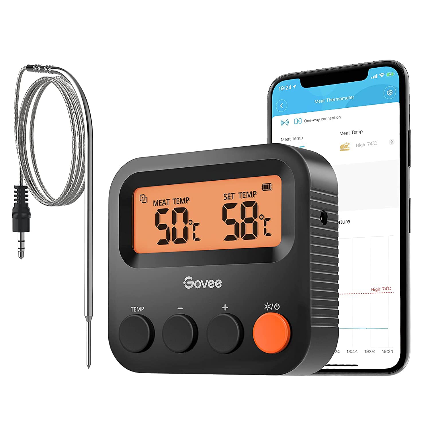 肉类温度计，智能无线肉类温度计