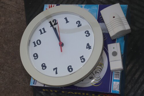 无线门铃石英钟二合一