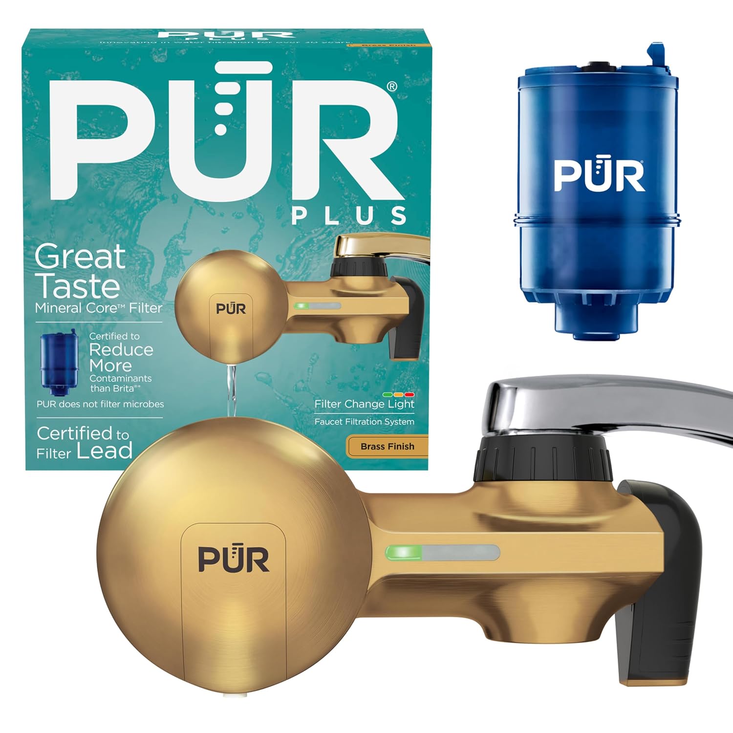 正品PUR家用古铜色净水龙头直饮净水器过滤器PFM410F内含滤芯