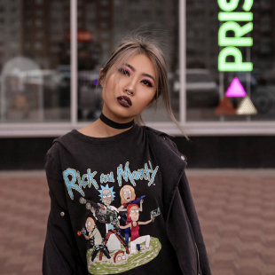 and 打底衫 Morty短袖 纯棉百搭半袖 潮 t恤男女夏季 瑞克和莫蒂Rick