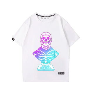 堡垒之夜联名Fortnite游戏周边男女情侣装夏季款宽松休闲短袖T恤