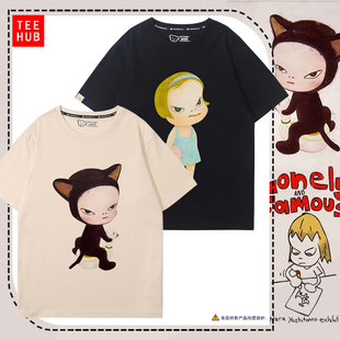 Yoshitomo Nara短袖T恤奈良美智日本艺术家大头女孩卡通男女纯棉