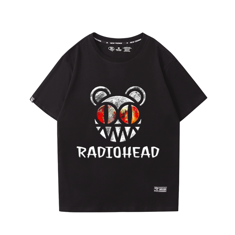 电台司令T恤Radiohead欧美街头creep摇滚乐队短袖bf风男女