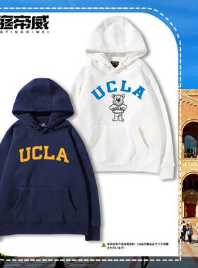ucla美国加州大学洛杉矶分校篮球运动连帽卫衣男女秋冬休闲衣服潮