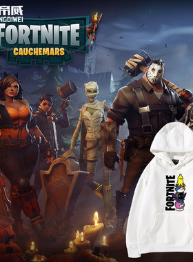 堡垒之夜联名Fortnite游戏周边男女情侣装秋冬款宽松休闲连帽卫衣