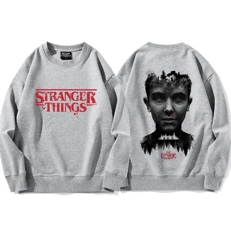美剧Montauk怪奇物语Stranger Things周边圆领卫衣男女长袖上衣服