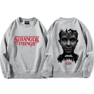 美剧Montauk怪奇物语Stranger Things周边圆领卫衣男女长袖上衣服