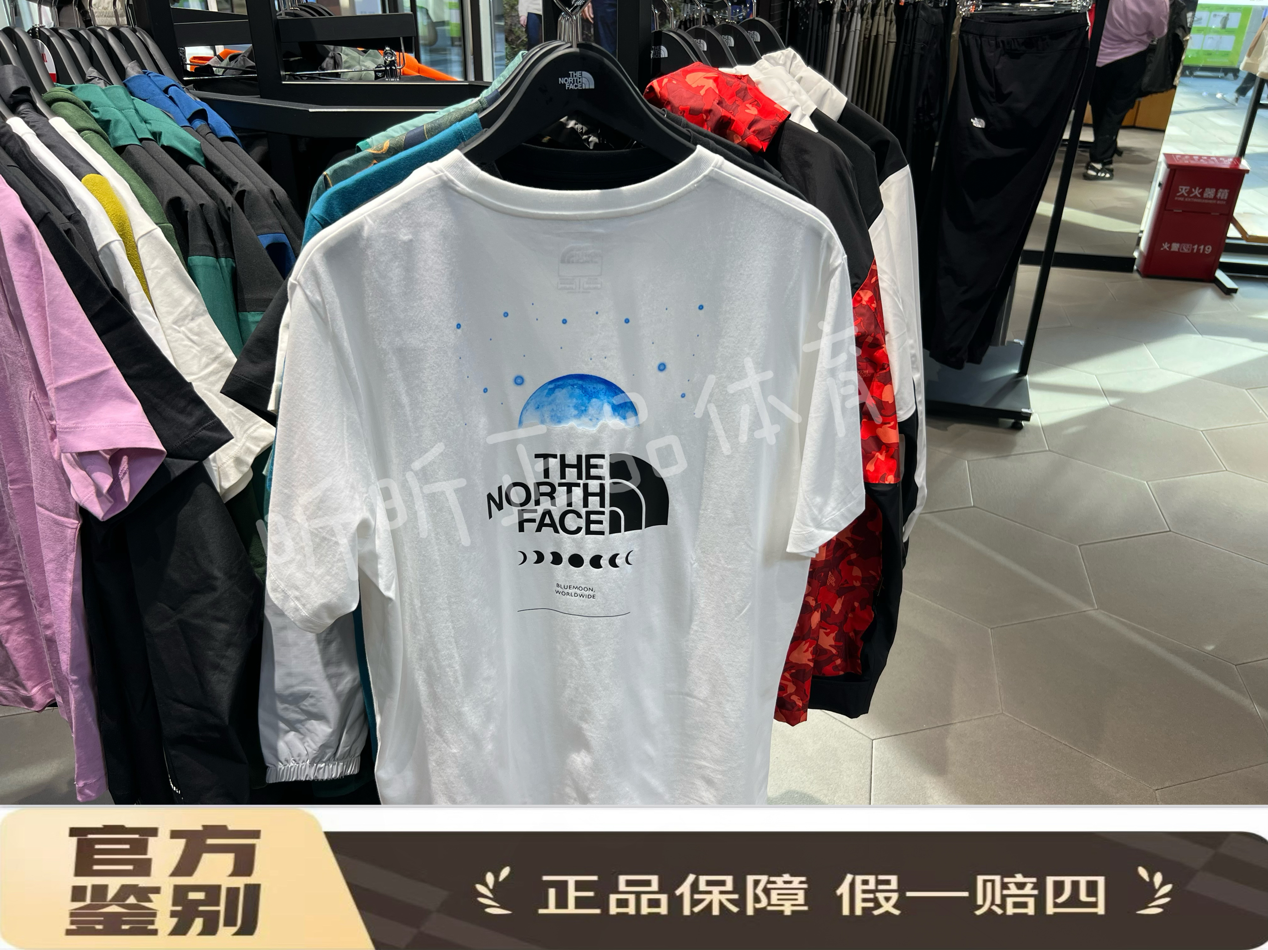 北面THE NORTH FACE城市户外系列 背面月亮印花纯棉短袖 NF0A8D83