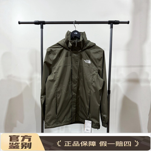 北面THE NORTH FACE梭织连帽休闲长袖夹克男款橄榄绿NF0A8BA8-4FY