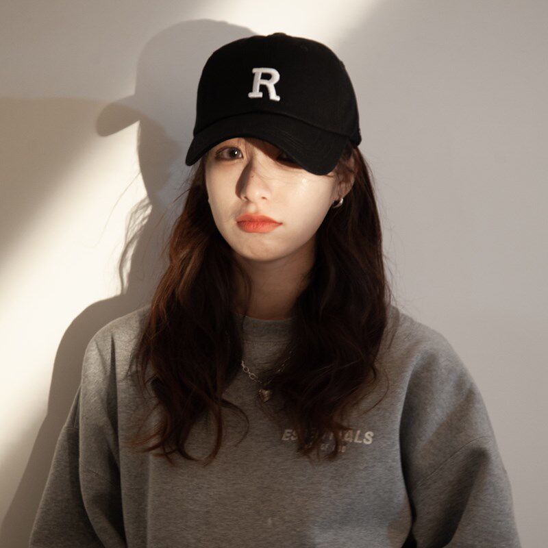 프랑스 여성 캐주얼 심플 큰 글자 오리 혀 모자 구매 봄 여름 한국 스타일 전 경기 스트리트 페이스 작은 야구 모자